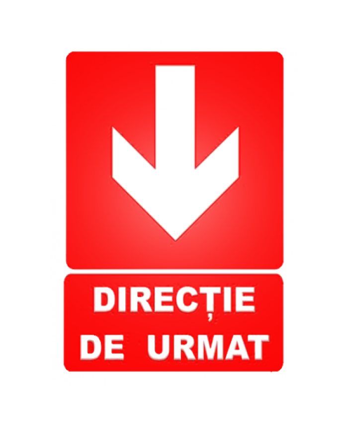 Indicatoare Pentru Directie De Urgenta In Jos