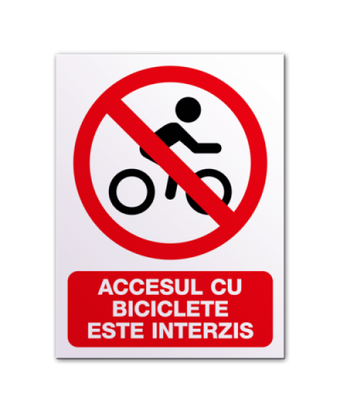 Indicatoare Pentru Interzicerea Cu Biciclete