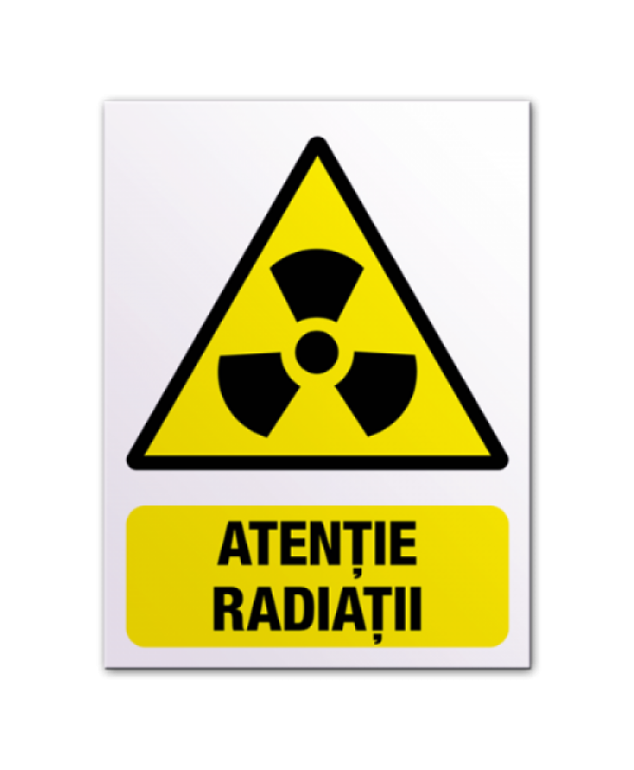 Indicatoare De Avertizare Atentie Radiatii