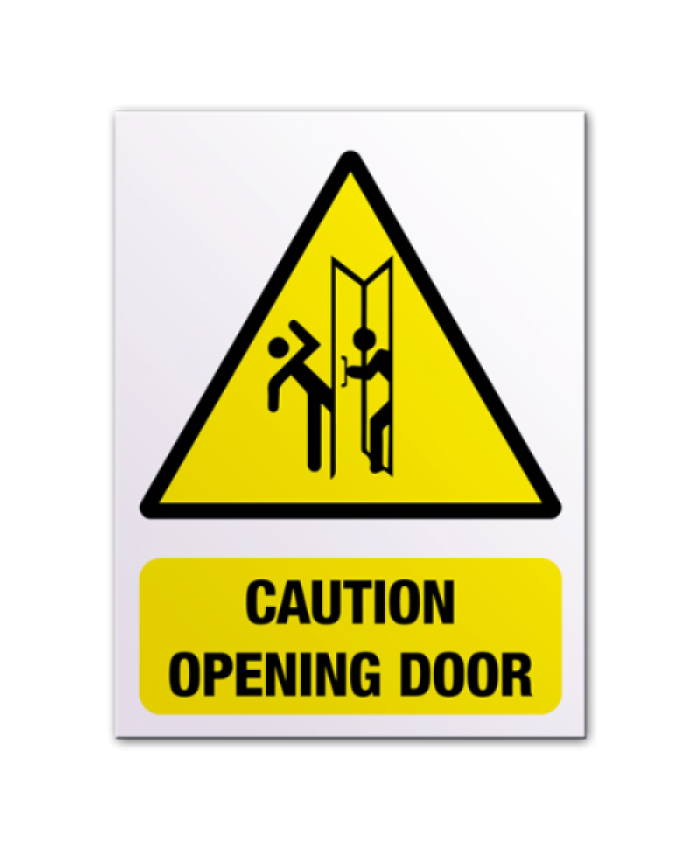 Caution Opening Door Sign