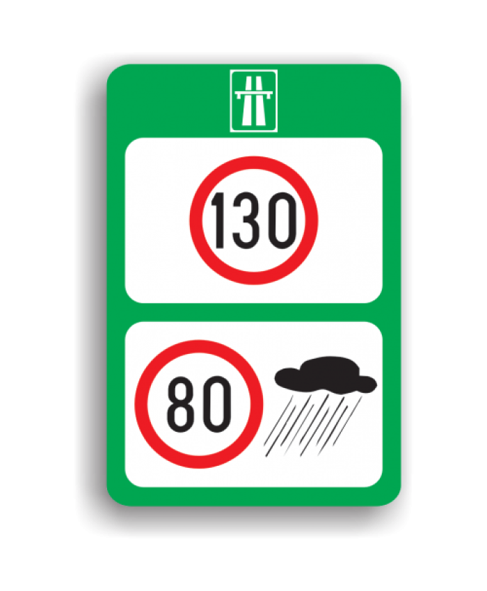 Indicatoare Pentru Limite Maxime De Viteza Pe Autostrada