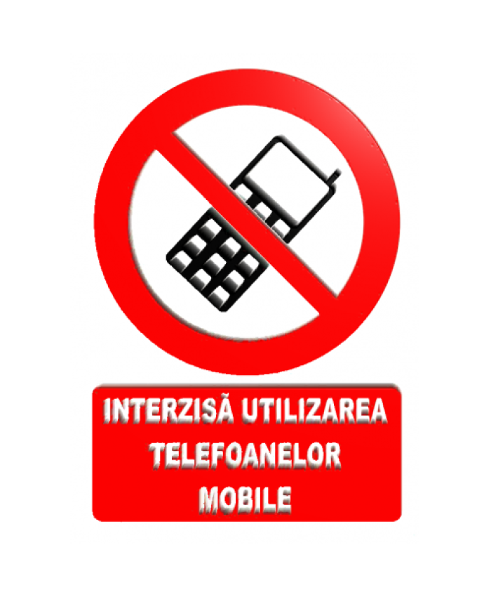 Indicatoare Pentru Interzicerea Utilizarea Telefonului