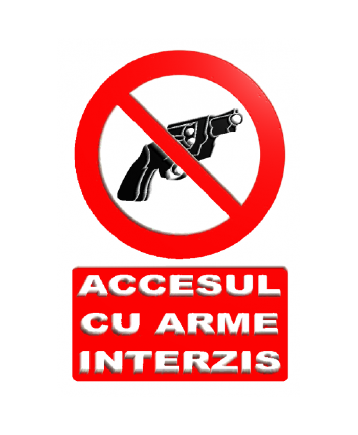 Indicatoare Pentru Interzicerea Armelor